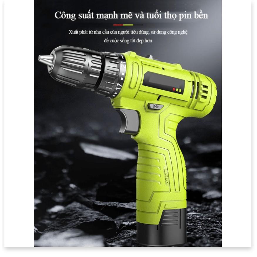Bộ Máy Khoan Cầm Tay Động cơ mạnh mẽ, pin Lithium, Chống nước kháng bụi