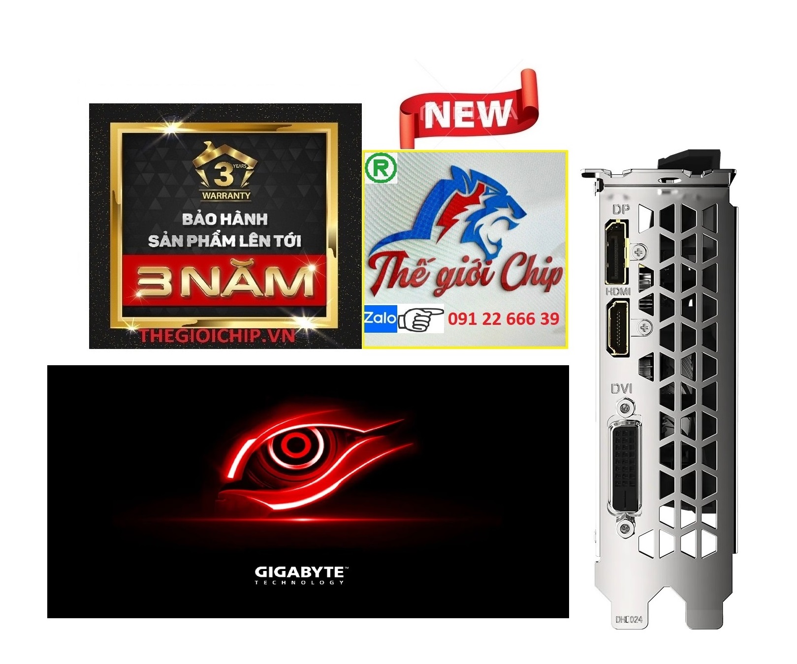 VGA GIGABYTE GeForce GTX 1650 4GB/D6/1FAN - HÀNG CHÍNH HÃNG