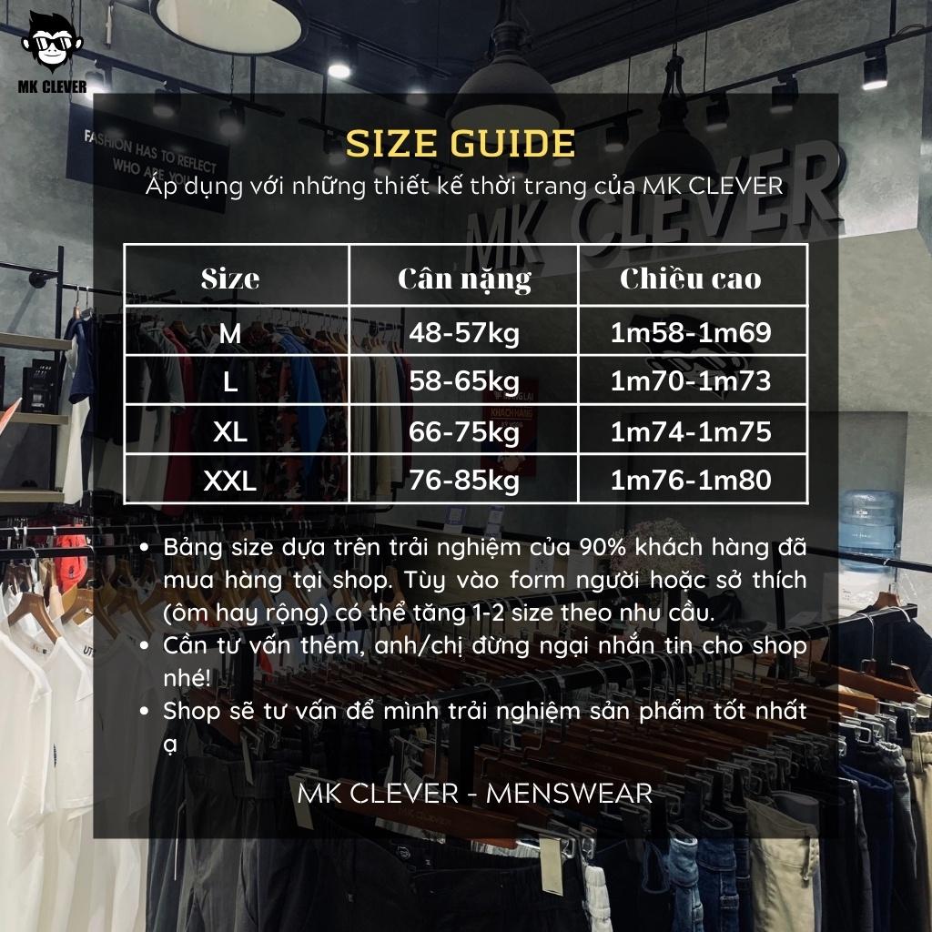 Bộ Quần Áo Nam MK CLEVER Vải Lụa Hoạ Tiết Cao Cấp Siêu Nhẹ Form Regular Fit Tôn Dáng