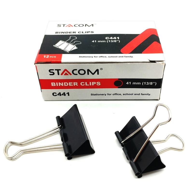 Hộp 12 Kẹp Bướm 41 mm - Stacom C441