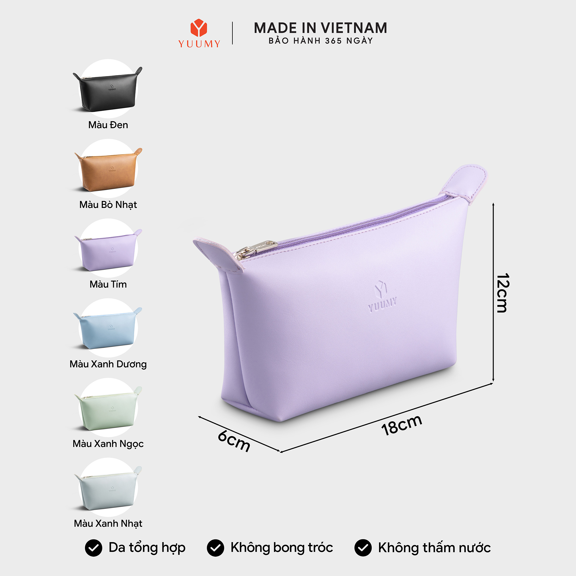 Túi Yuumy ( Thời trang nữ đựng mỹ phẩm - Túi da Seasand YMP2 )