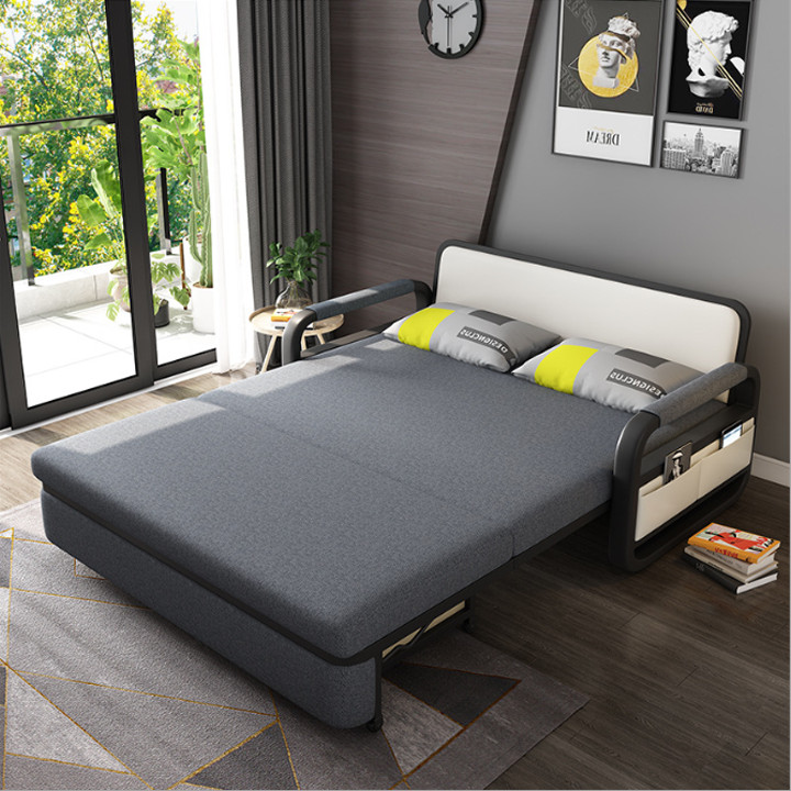 Sofa giường dễ thương cho bé có ngăn để đồ tiện lợi - Giường ngủ gập gọn thành ghế sofa 2 trong 1 T359