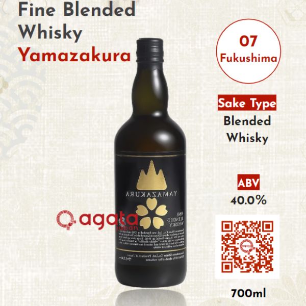Whisky Nhật Bản agata Fine Blended Yamazakura Chai 700ml