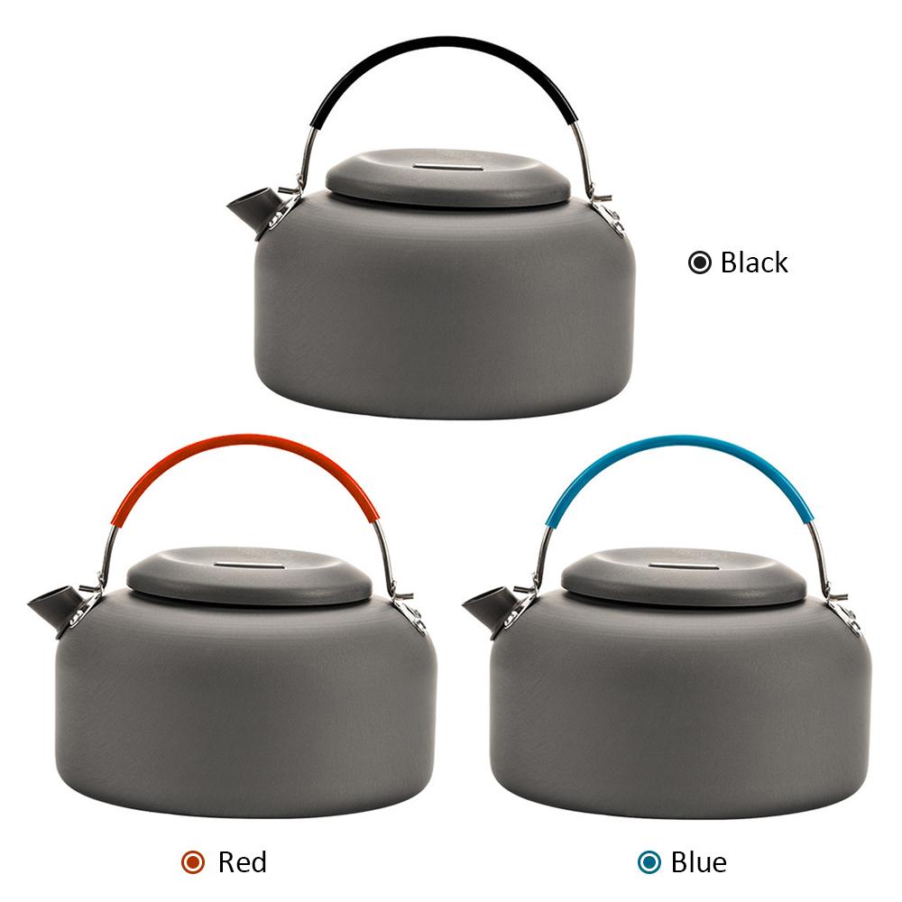 0.8L/1.4L Outdoor Lightweight Aluminum Teapot Kettle Coffee Pot for Camping Hiking Backpacking