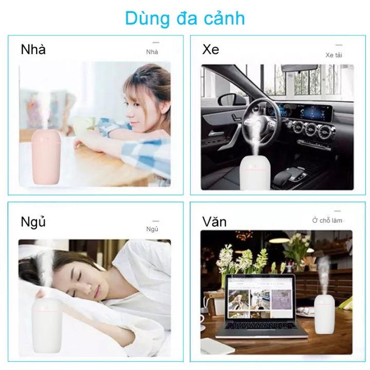 Máy khuếch tán tinh dầu mini 420ml: máy phun sương tạo ẩm nhỏ gọn dùng trong phòng ngủ đuổi muỗi và côn trùng,thơm phòng