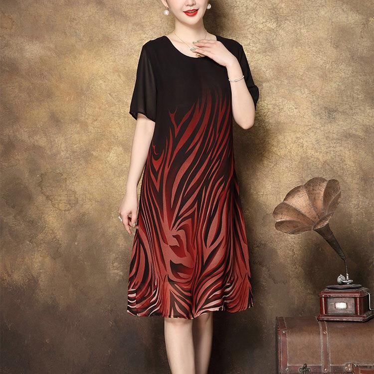 ️CÓ BIG SIZE️ĐẦM TRUNG NIÊN DÁNG SUÔNG CHO MẸ ĐI TIỆC THỜI TRANG, ĐẦM TRUNG NIÊN TẶNG MẸ