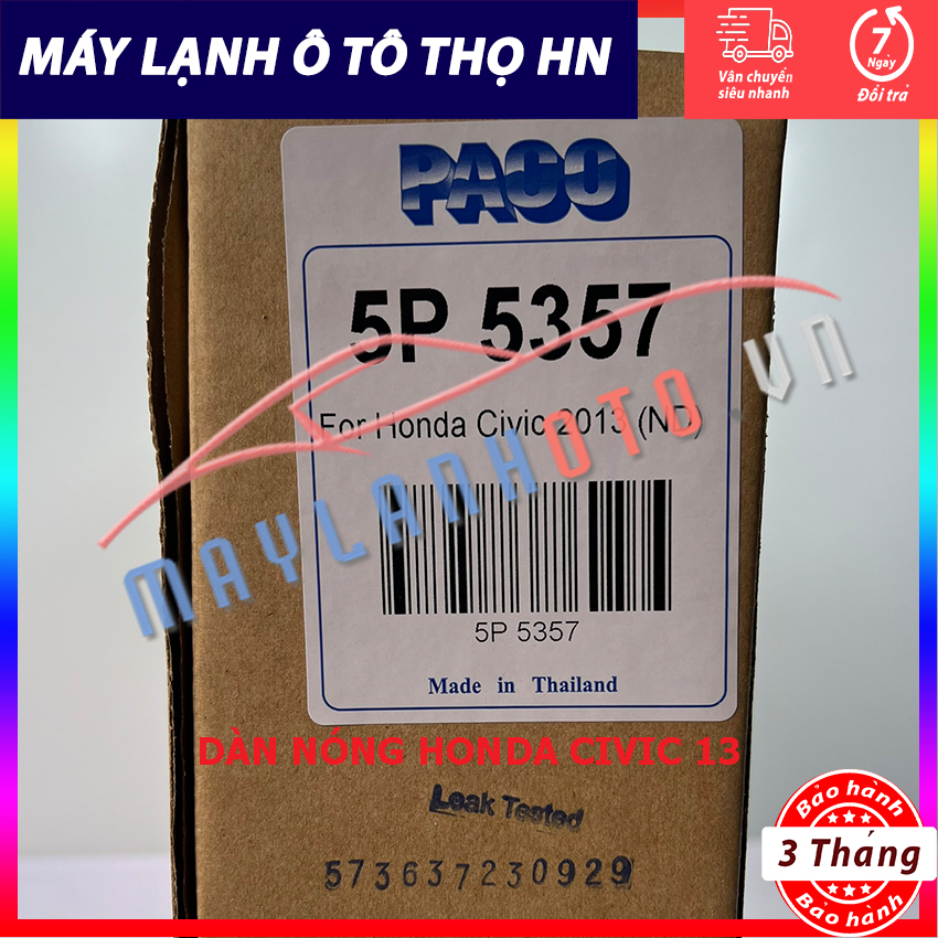 Dàn nóng Honda Civic đời 2013 Hàng xịn Thái Lan