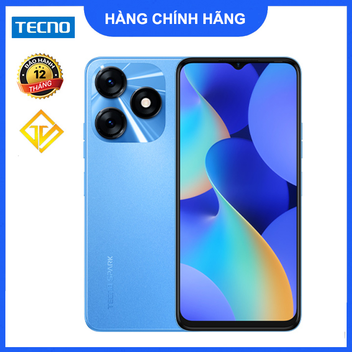 Điện thoại TECNO Spark 10 4GB+4GB/128GB - RAM mở rộng tới 8GB | Pin 5000 mAh | Màn 90Hz - Sạc nhanh 18W - Hàng chính hãng