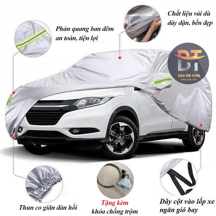 Bạt phủ trùm bảo vệ xe ô tô vải dù Oxford loại 1 che nắng, mưa chống nóng cao cấp 4,5,7 chỗ