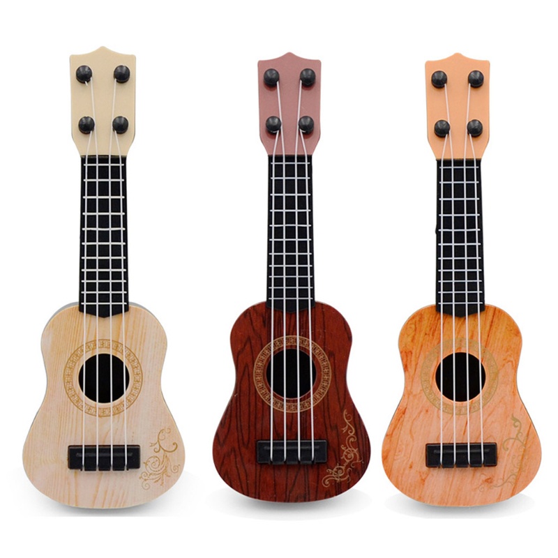 Đàn Ghita Nhựa Cho Bé - Đàn Ukulele Mini Giả Gỗ Giao Màu Ngẫu Nhiên