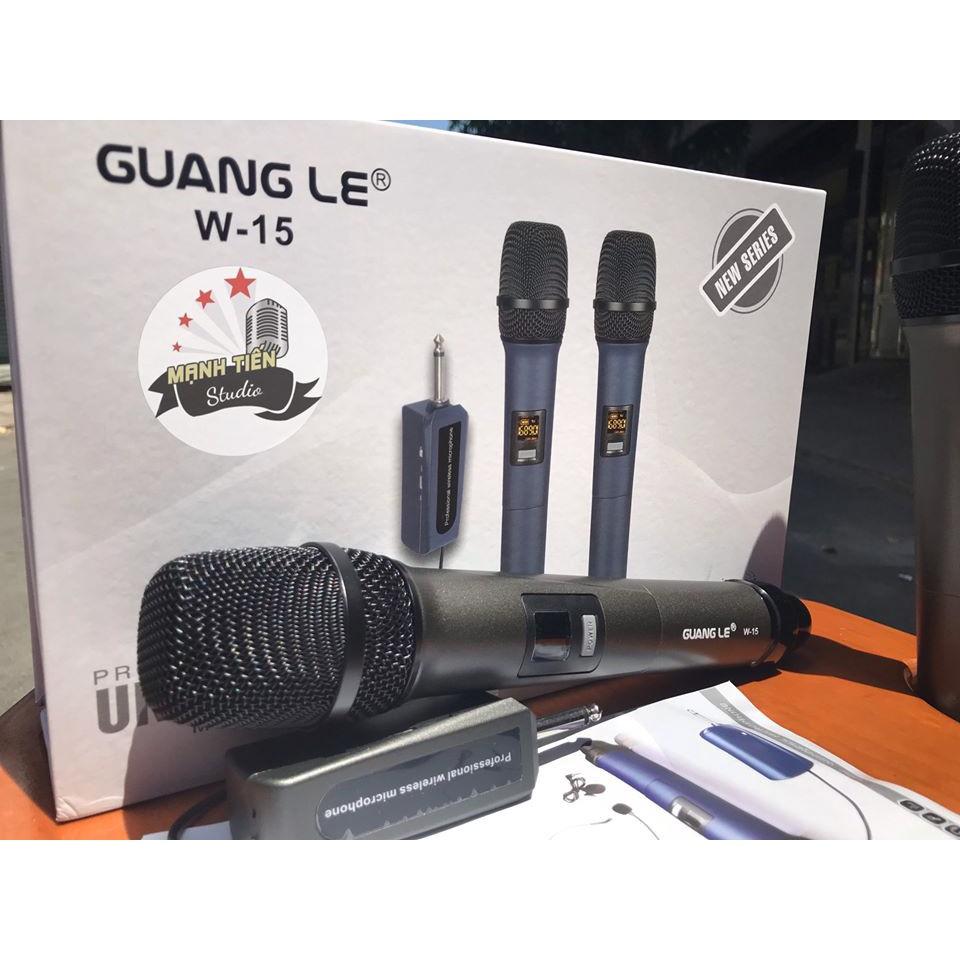 Bộ 2 MICRO KARAOKE KHÔNG DÂY W15