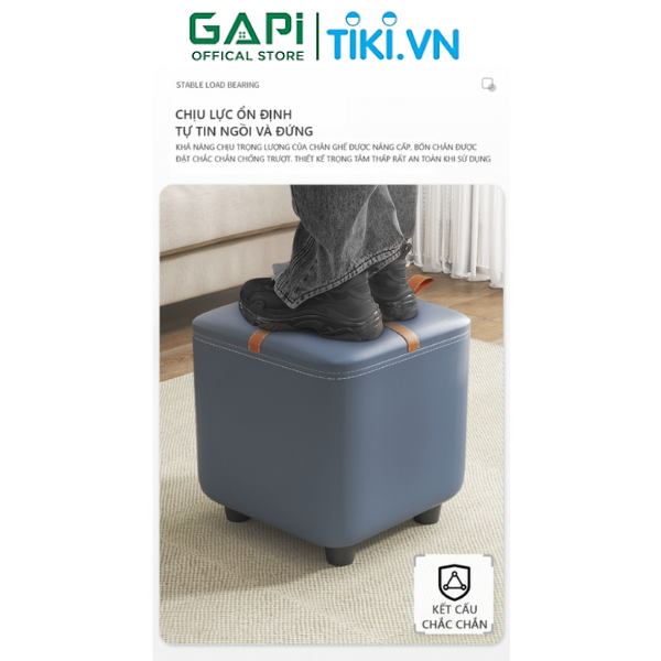 Ghế đôn sofa đa năng phong cách Hàn Quốc bọ đệm êm ái thương hiệu GAPI - GC16
