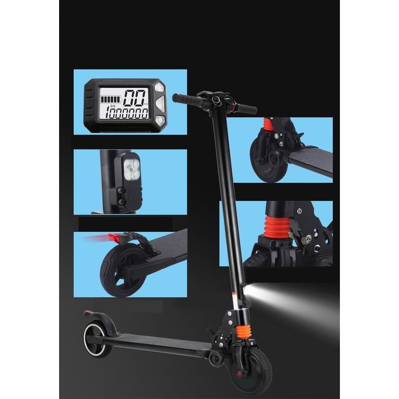 Xe Scooter điện xếp gọn S8 không yên , bản 6km tải 100kg RE0503