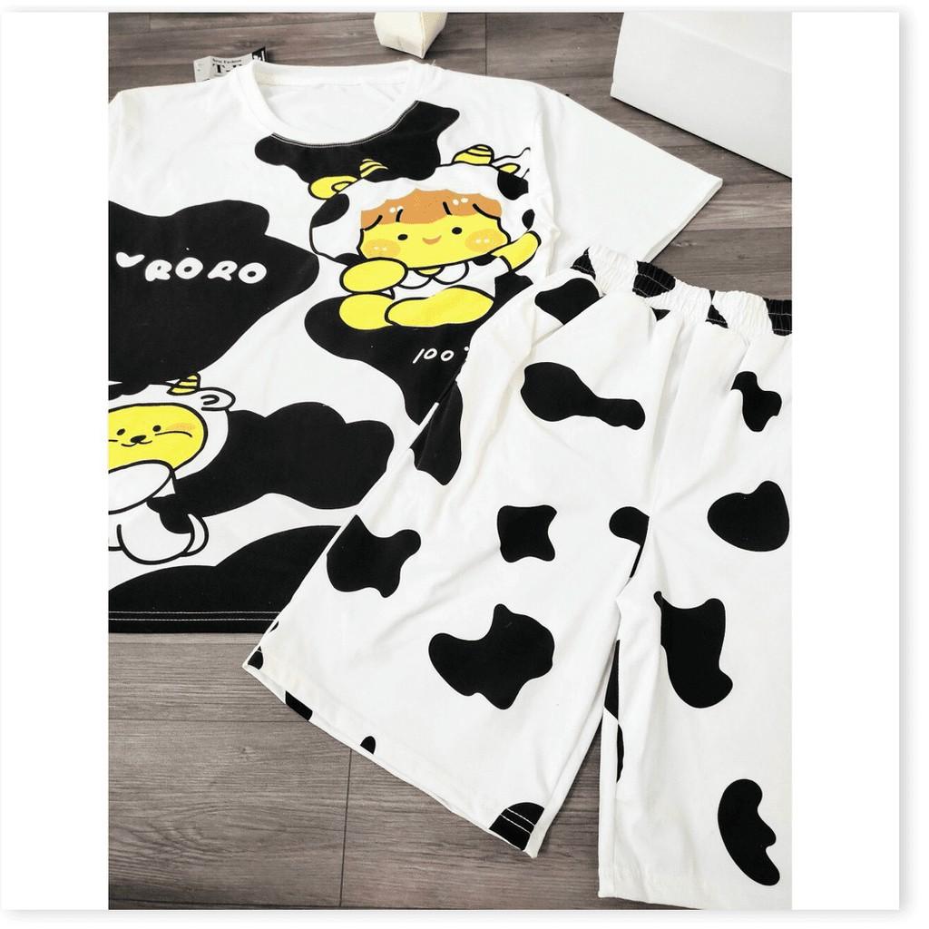 Set bộ mặc cute BÒ SỮA HOT TREND 2021 THỜI TRANG LANO STORE
