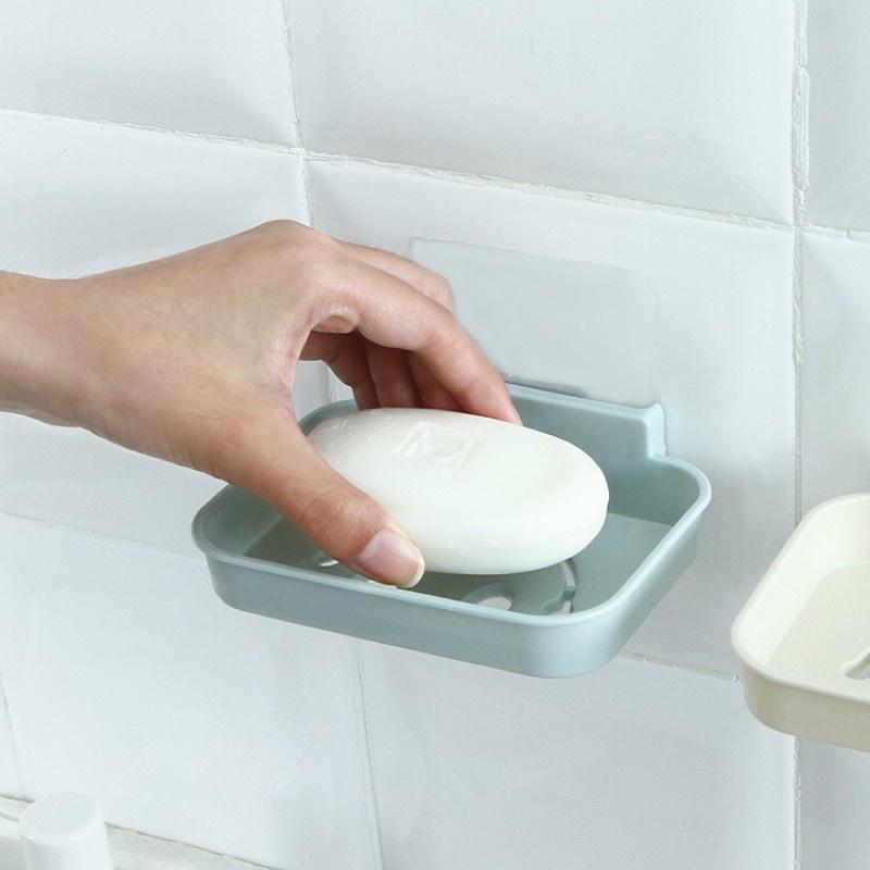 Khay Đựng Xà Phòng Dán Tường Kệ Dán Hình Mặt Cười , Kệ Xà Phòng 1 Lớp Dán Tường Siêu Chắc