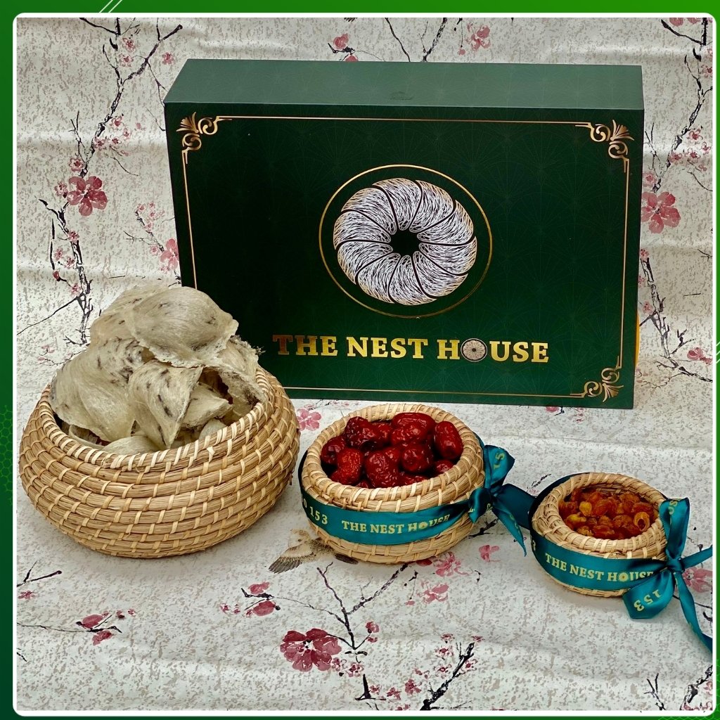 Tổ yến sào thô nguyên tổ nguyên chất 50gr 100gr tổ yến già ít lông The Nest House