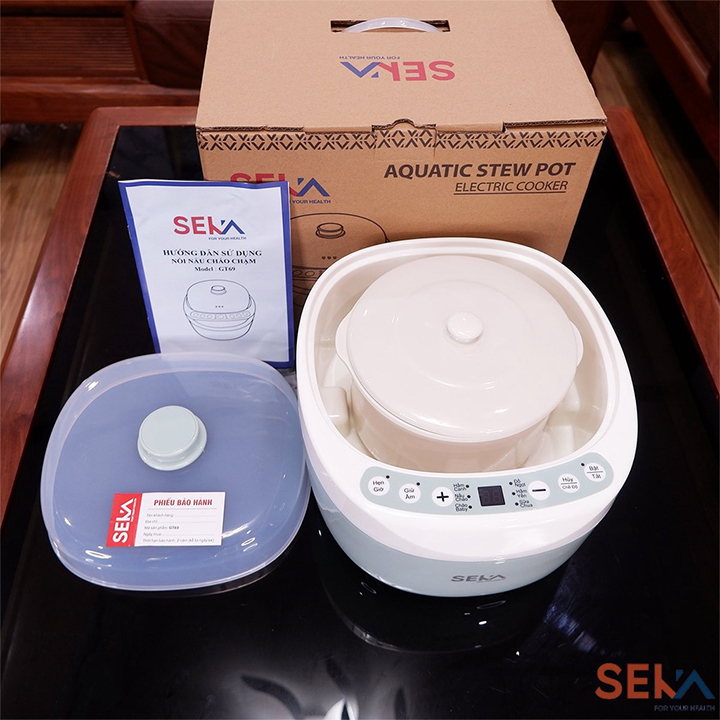 Nồi Nấu Cháo Chậm Seka GT-69 Dung Tích 2L - Hàng Chính Hãng