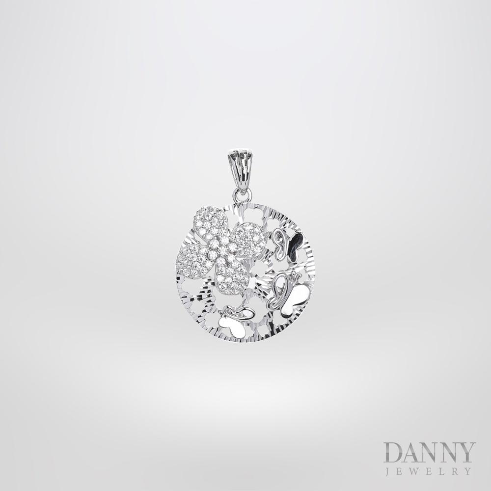 Mặt Dây Chuyền Nữ Bạc 925 Danny Jewelry Xi Bạch Kim DI4GZ010
