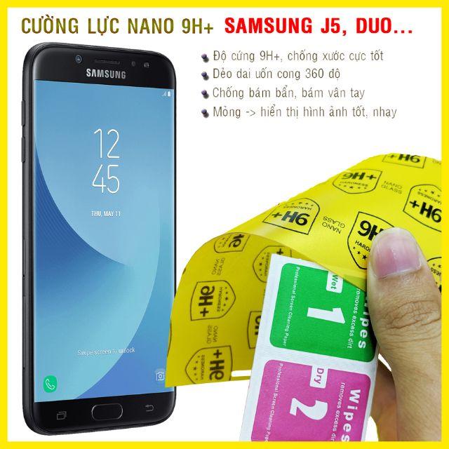Dán cường lực dẻo nano 9H+ dành cho  Samsung J5 2016, J5 Prime, J5 Pro
