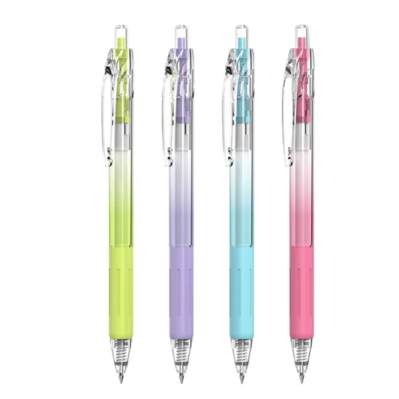 Bút Gel Bấm 0.5 mm - Deli EG057N-BL - Mực Xanh (Màu Thân Bút Giao Ngẫu Nhiên)