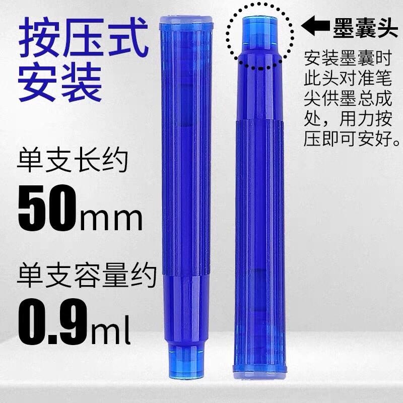 Set 10 ống mực xoá được, ống mực thay thế bút máy