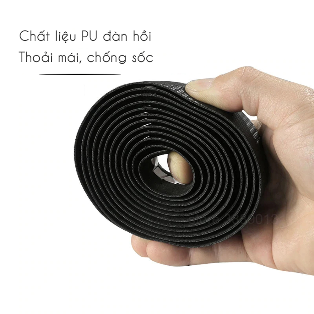 Dây Quấn Ghi Đông Xe Đạp Cuộc (2 Cuộn/ bộ) Giả Vân Carbon Chống Nước Mai Lee