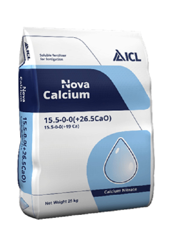 Phân Bón Israel NovAcid Calcium 15.5-0-0 (+26.5 Cao), Hoà Tan 100% Hạn chế rụng trái non, tăng đậu trái và sức đề kháng cho cây trồng