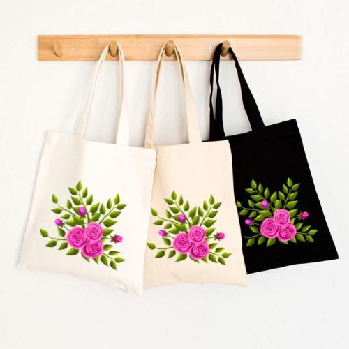 Túi vải Canvas Trương Gia bộ sưu tập Hoa của đất trời - kích thước 38x33x10cm