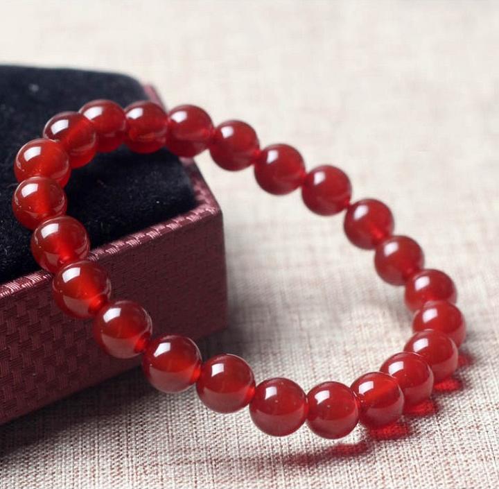 Vòng Tay Mã Não Đỏ Đậm