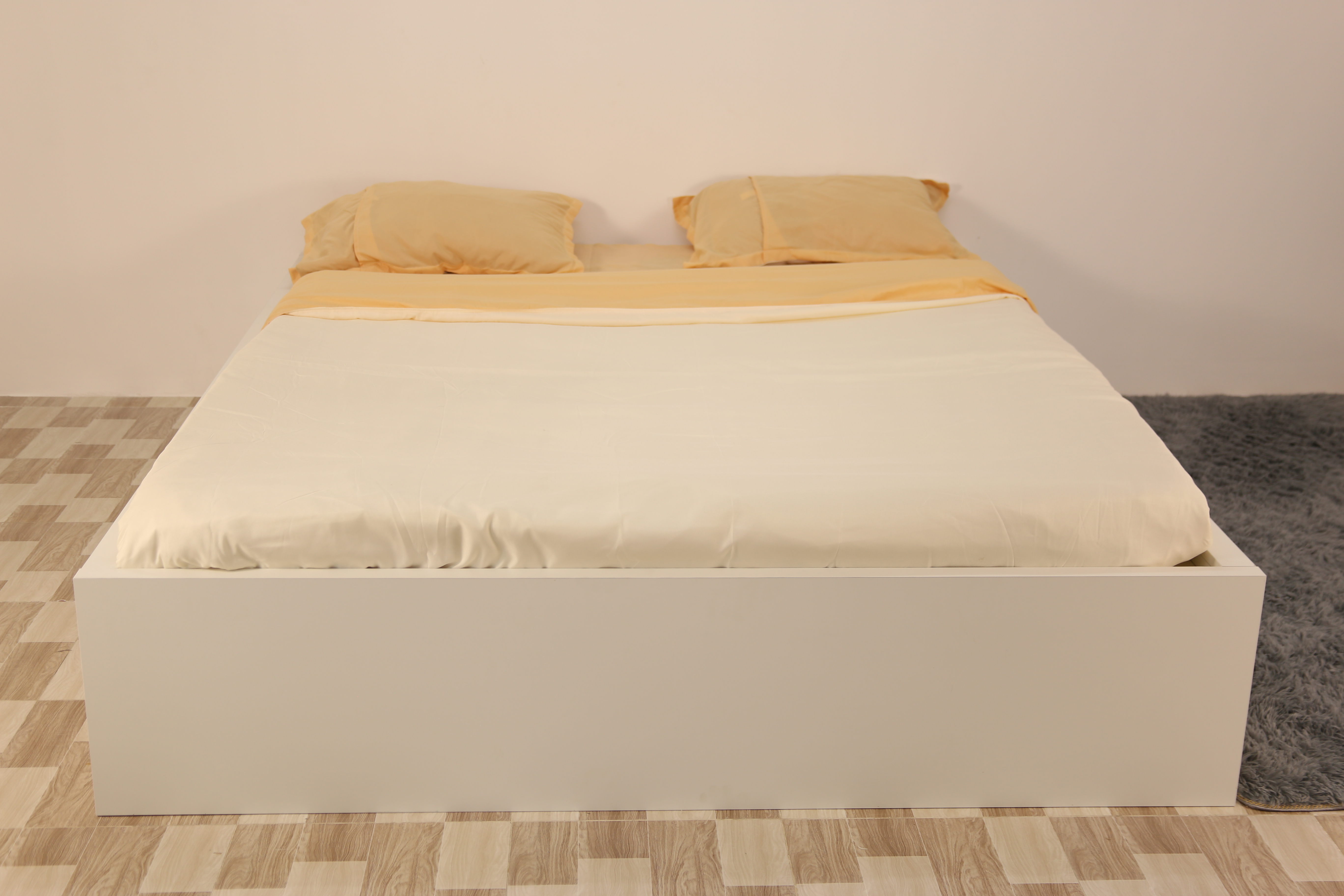 [Happy Home Furniture] DOOBIE, Giường ngủ  < không đầu giường > ( chống ẩm cao cấp ) - 2 hộc tủ kéo, GNG_005,GNG_006, GNG_007, GNG_008