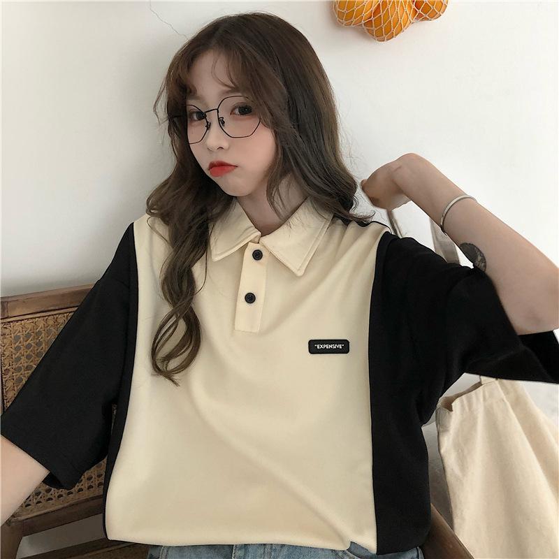 ÁO THUN CÓ CỔ PÔ LÔ CÁ TÍNH TAY LỠ FORM RỘNG IN CHỮ