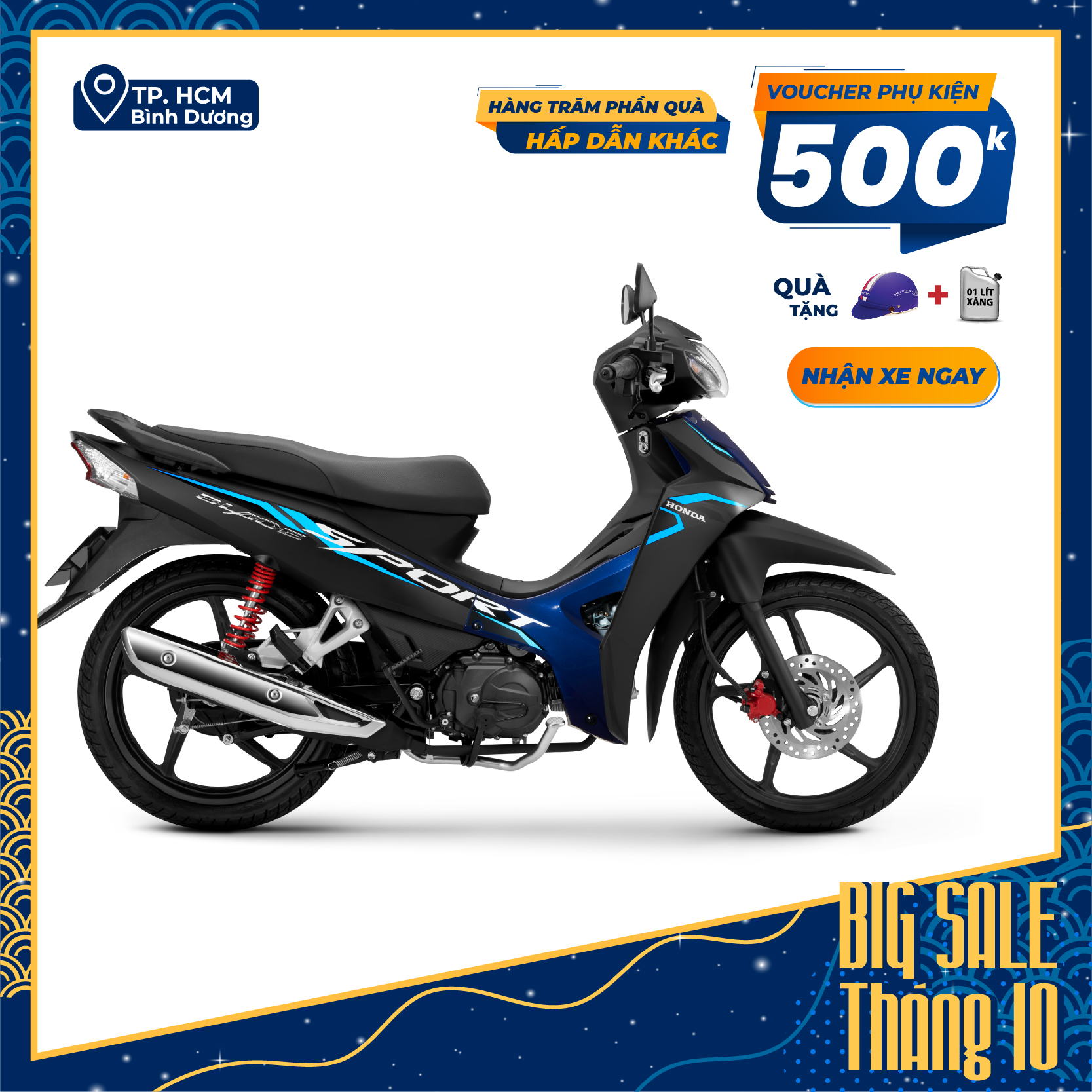 Xe máy Honda BLADE phiên bản Thể Thao 2023
