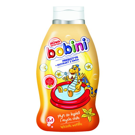 DẦU GỘI VÀ TẮM DƯỠNG THỂ BOBINI 2&1 DÀNH CHO TRẺ EM TRÊN 1 TUỔI MÙI VANI SỮA DỪA