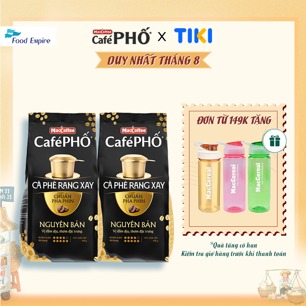 Combo 2 Túi cà phê Phố Rang Xay - MacCoffee 450gr