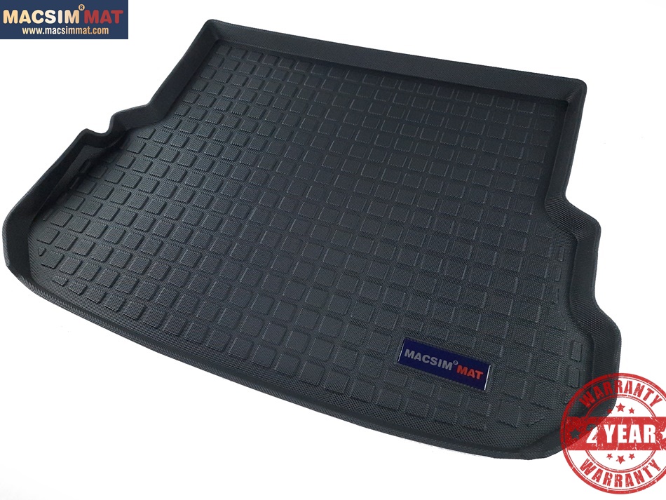 Thảm lót cốp xe ô tô Mercedes GLK 2012-2015 nhãn hiệu Macsim chất liệu TPV cao cấp màu đen