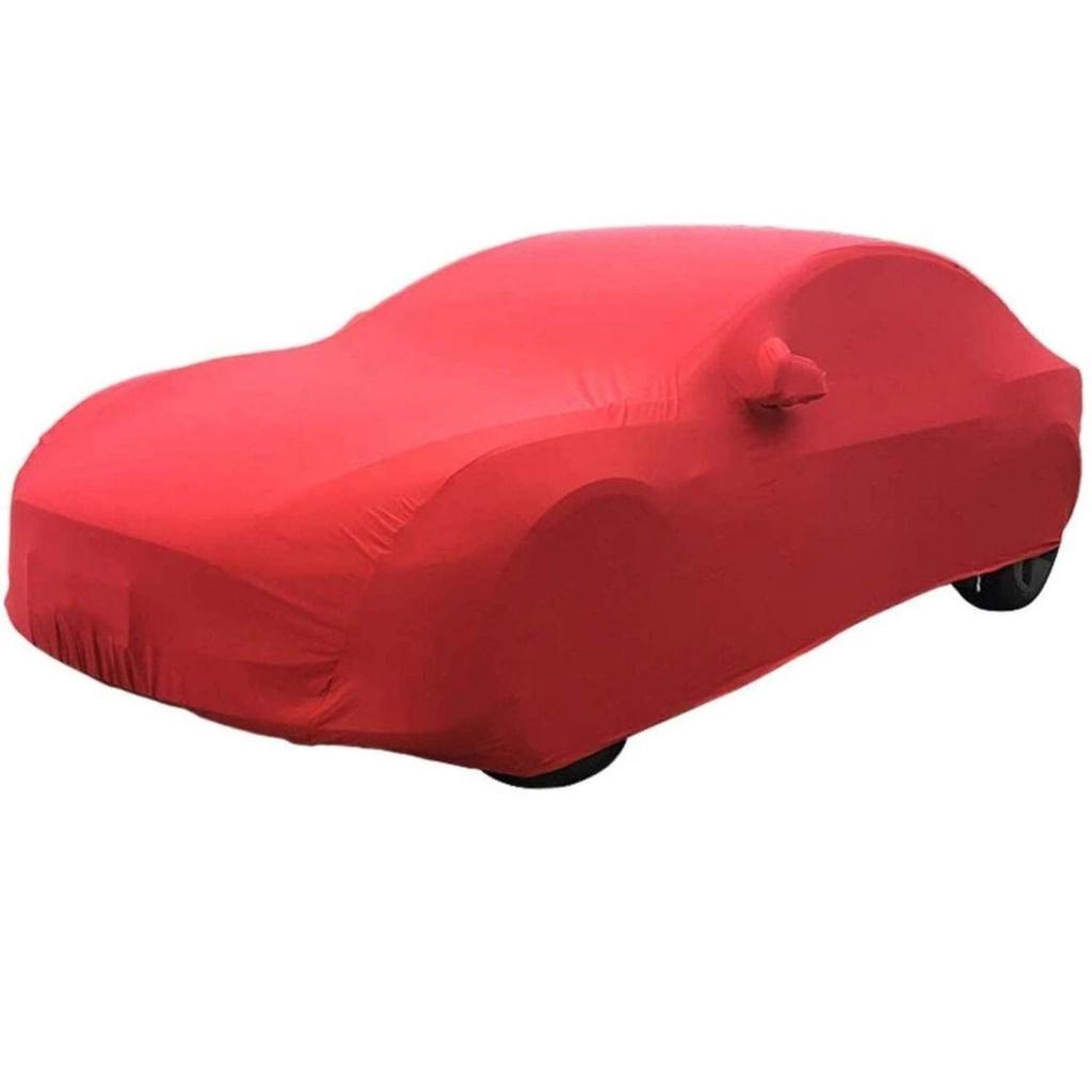 Bạt phủ ô tô Volvo XC90 nhãn hiệu Macsim sử dụng trong nhà chất liệu vải thun - màu đen và màu đỏ