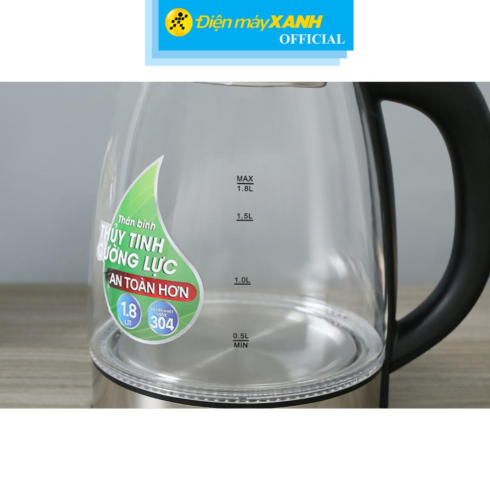 Bình đun siêu tốc AVA 1.8 lít EK2607G - Hàng Chính Hãng