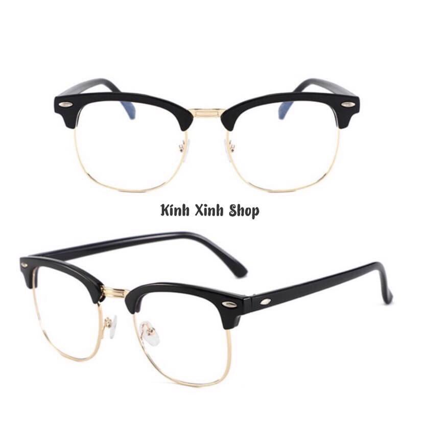 Kính gọng nửa viền chống ánh sáng xanh cao cấp