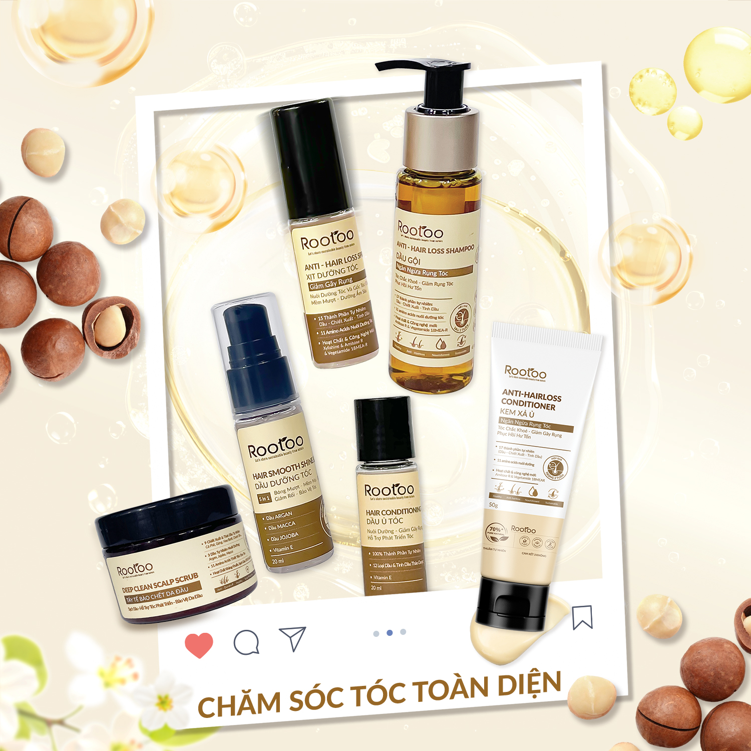 Bộ 6 sản phẩm chăm sóc tóc toàn diện - 6 steps haircare minikit