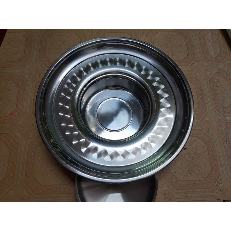 Nồi lẩu sống, lẩu mâm, đủ size 16,18,20 ,lẩu vành inox ,lẩu inox