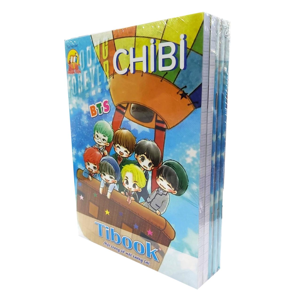 Lốc 5 Cuốn Tập Học Sinh Thuận Tiến Chibi BTS - 96 Trang