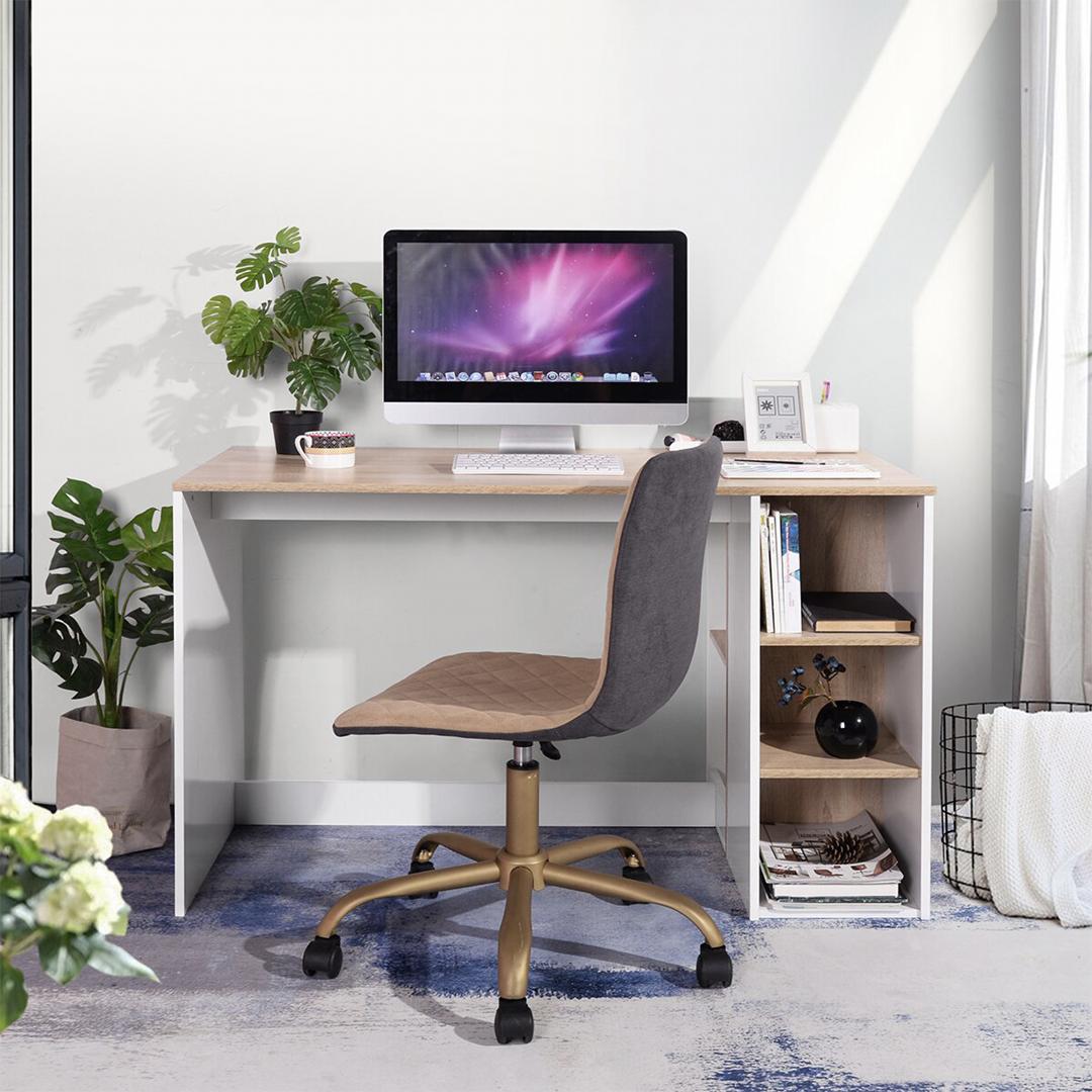 Bàn vi tính nhỏ bằng gỗ công nghiệp SMLIFE Deepak