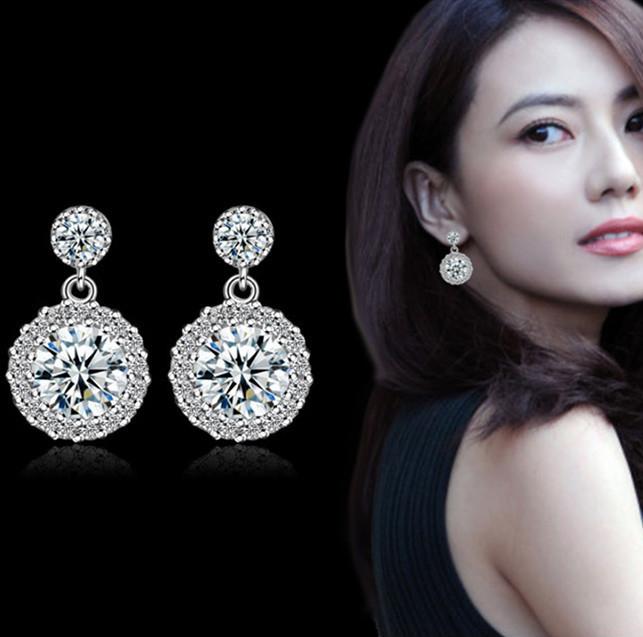 Bông tai nạm đá zircon lấp lánh BHBT349