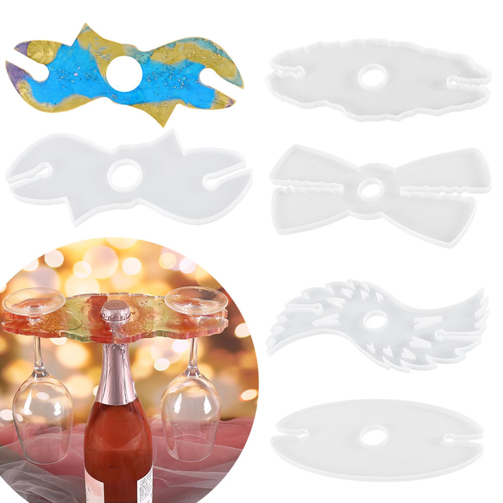 Wine Rack Cup Holder Resin Mold Wine Glass Bottle Tray Epoxy Resin Molds