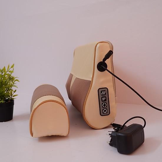Gối Massage Vai Lưng Cổ, Tặng kèm gối chèn X405 bảo hành 5 tháng