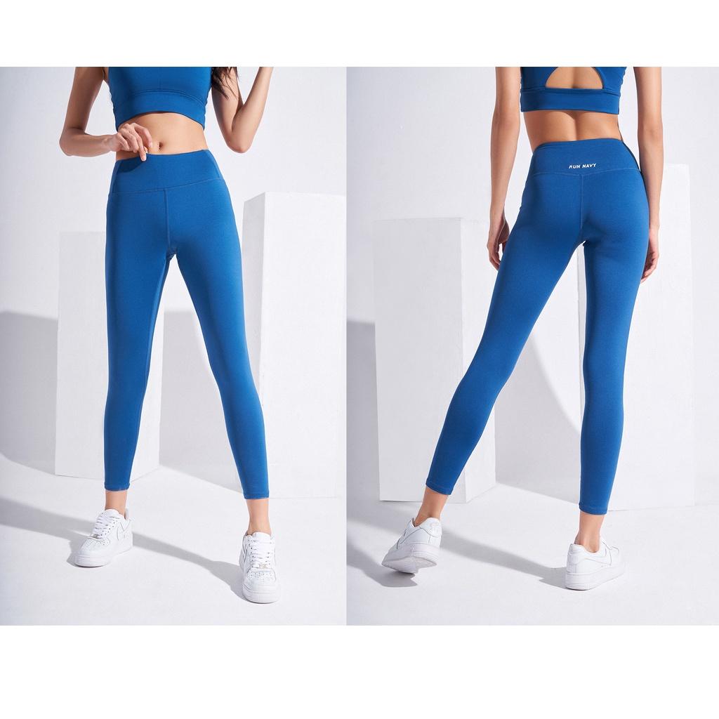 Quần tập gym yoga nữ cạp cao Runnavy by Carasix WLF181, quần legging nữ nâng mông tôn dáng, thấm hút khô thoáng