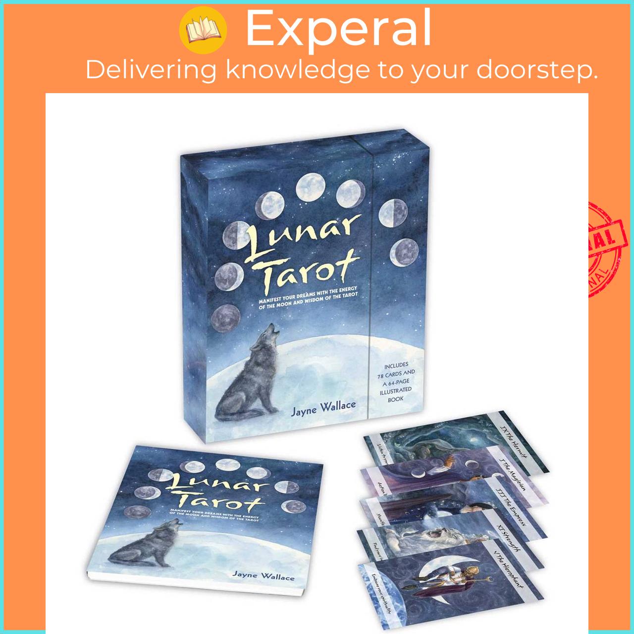 Sách - Lunar Tarot - Manifest your dreams with the energy of the moon and wisdo by Jayne Wallace (US edition, paperback)