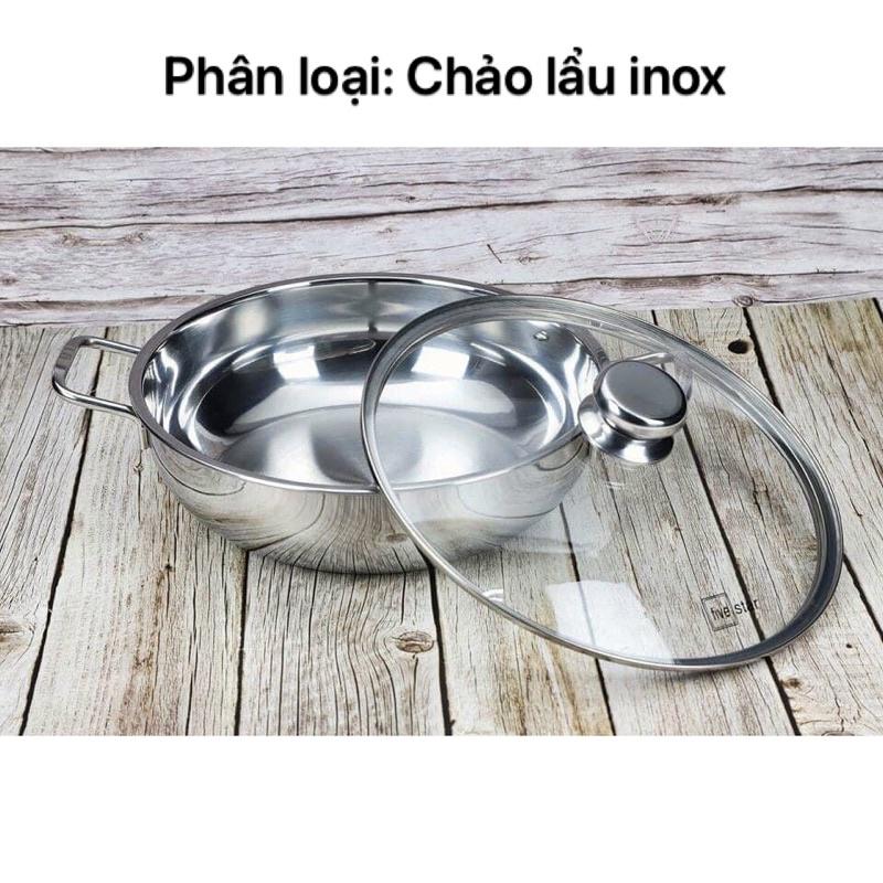 Nồi chảo lẩu inox Fivestar 3 đáy từ size 24cm, 26cm, 28cm, 32cm (24 cm, 26 cm, 28 cm, 32 cm), có loại lòng chống dính