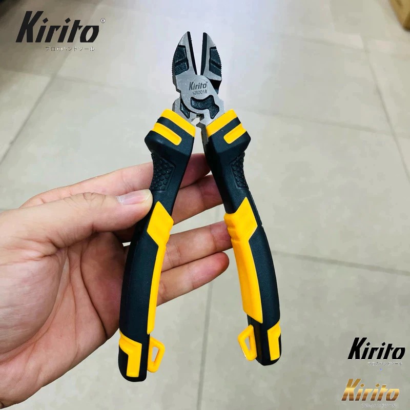 Bộ kềm công nghiệp cao cấp thương hiệu Kirito nhật hỗ trợ 30% lực cắt, có ép cos, màu sắc Vàng Đen