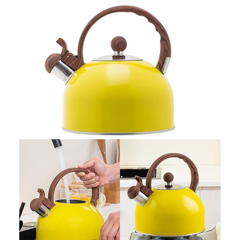 2x 2,5L Kettle Whistle Teapot Kettle Water Tea Dishes Teapot Coffee